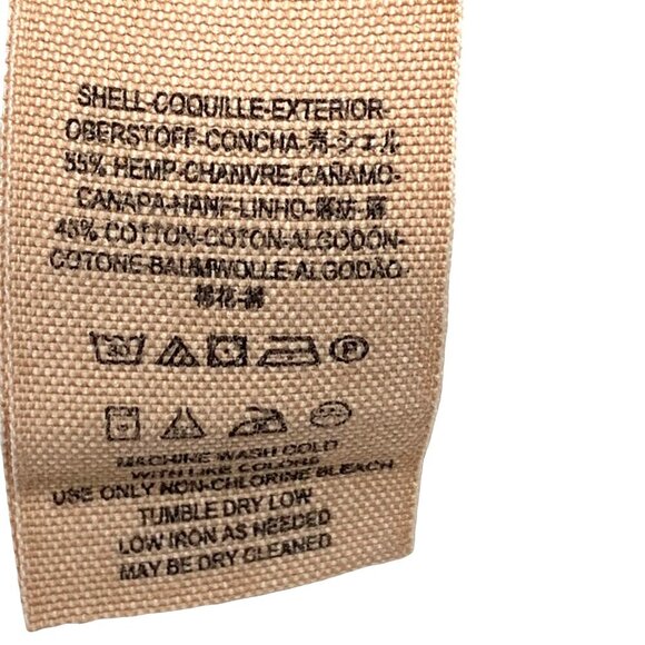 Free People Hemp Cotton Blend Distressed Brown Braided Wide Waist A Lined‎ Skirt - Picture 5 of 10